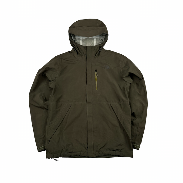 North Face Khaki Futurelight Lightweight Rain Jacket - Small