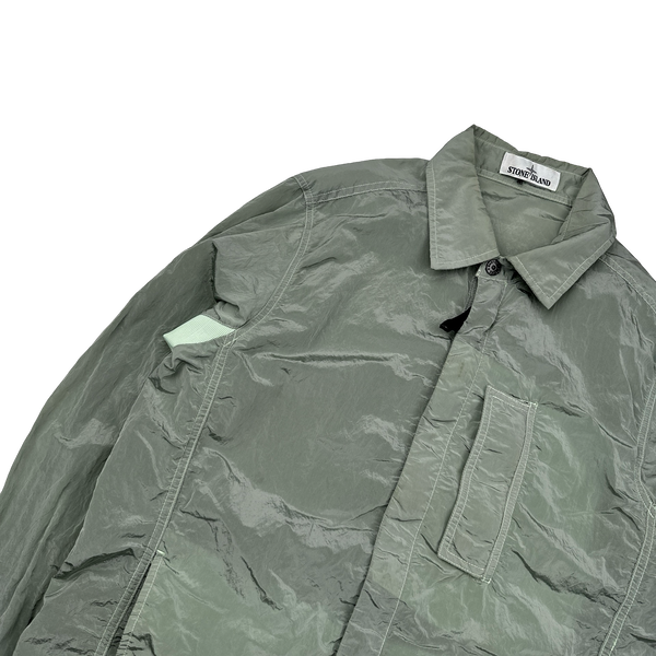 Stone Island 2018 Mint Nylon Metal Overshirt - Medium