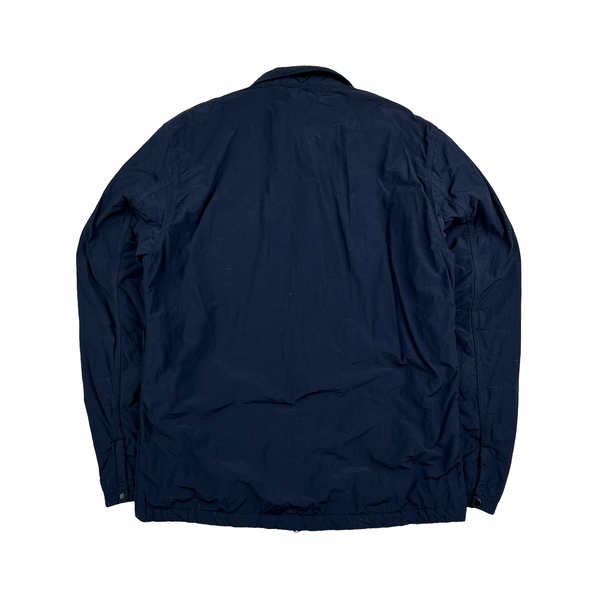 Stone Island 2020 Naslan Navy Double Chest Pocket Overshirt - Medium
