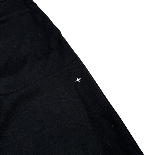 Stone Island Stellina 2022 Black Thick Cotton Loose Joggers - XXL