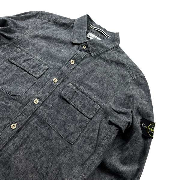 Stone Island 2013 Lino Flax Shirt - Small