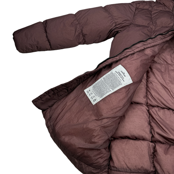 Stone Island 2018 Blush Long Down Filled Parka Jacket - Large