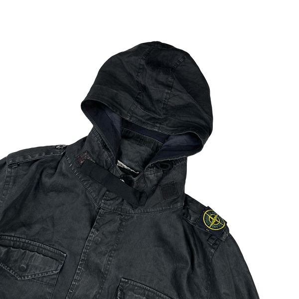 Stone Island 2008 Lino Flax Shoulder Badge Jacket - Medium