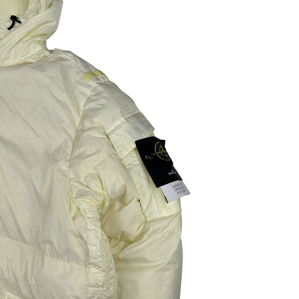 Stone Island 2022 Yellow Crinkle R-NY Down Puffer Jacket - 3XL