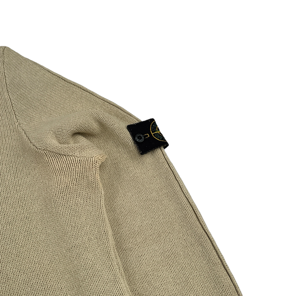 Stone Island 2003 Beige Silk Blend Vintage Knit Pullover - XL