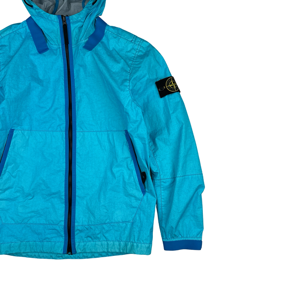 Stone Island 2021 Blue Membrana TC 3L Rain Jacket - Small