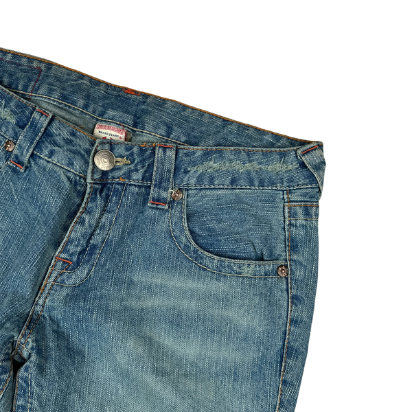 True Religion Bobby Light Wash Embroidered Jeans - Small