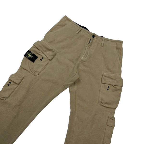 Stone Island 2019 Multiple Pocket Comfort Fit Fleece Cargo Trousers - 36"