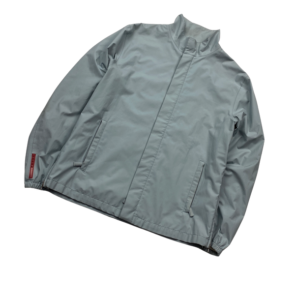 Prada Blue Goretex Harrington Jacket - XXL