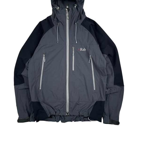 RAB Extreme Black/Grey Zipped Soft Shell Jacket - Medium