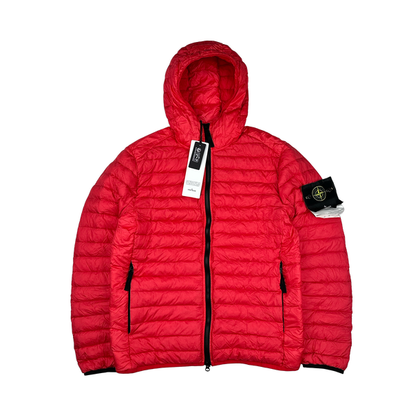 Stone Island 2022 Red Loom Woven R Nylon Down TC Puffer - Small, Large, XL