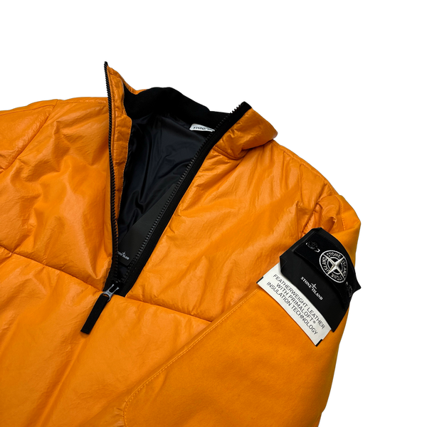 Stone Island 2017 Lightweight Leather Primaloft Lined Smock - Large
