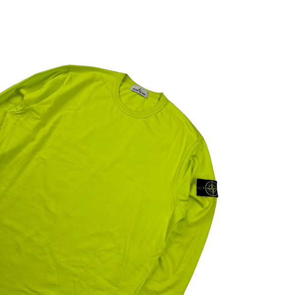 Stone Island 2021 Neon Crewneck Cotton Sweatshirt - XL
