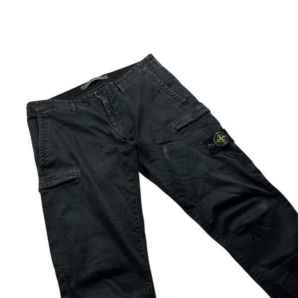 Stone Island Grey Skinny Fit Cargo Trousers - 34"