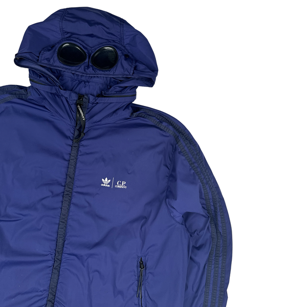 CP Company x Adidas Blue Nycra Goggle Jacket - Large – Mat's Island