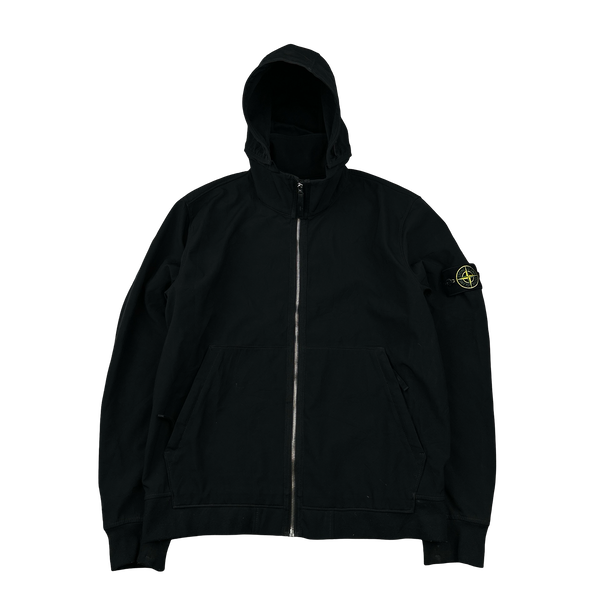 Stone Island 2019 Black Light Soft Shell R Jacket - Large