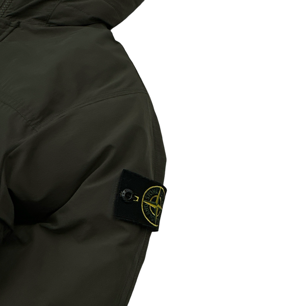 Stone Island 2013 Khaki Micro Reps Down Filled Winter Jacket - Medium