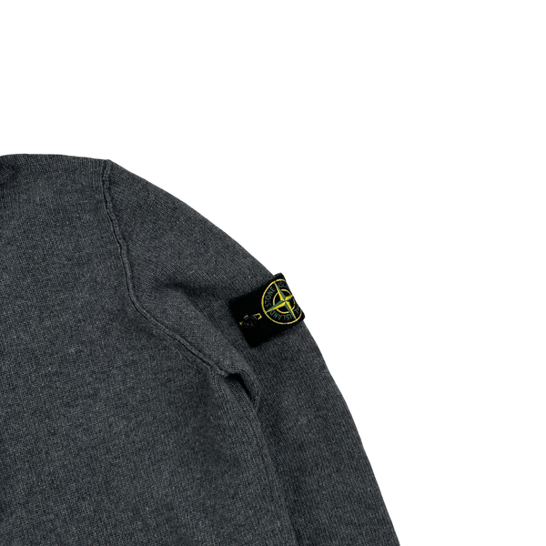 Stone Island 2017 Dark Green High Neck Knitted Jumper - Small