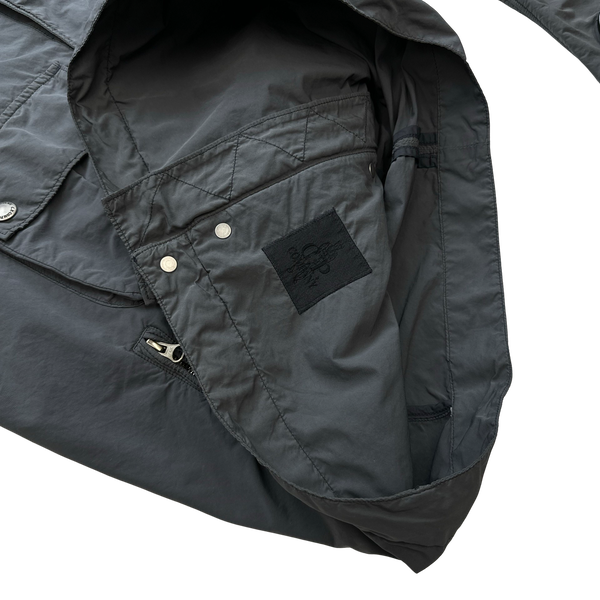 CP Company Grey Nylon Neck Tag Watch Viewer Jacket - Large
