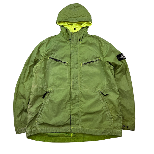 Stone Island 2016 Green Pixel Reflective Hooded Jacket - XXL