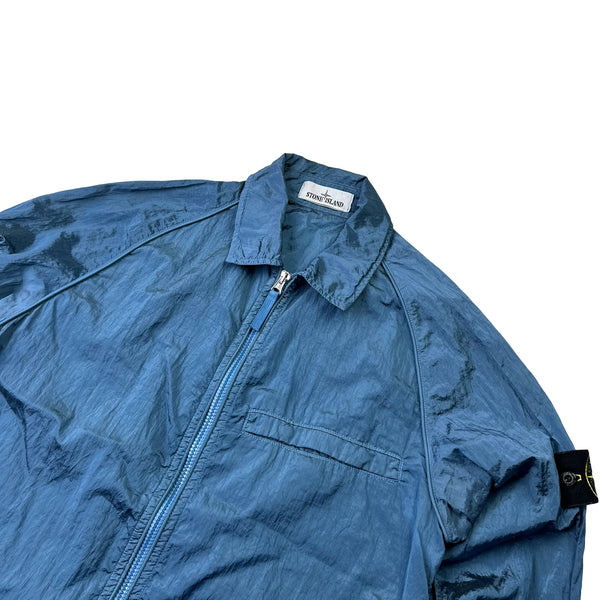 Stone island denim overshirt on sale