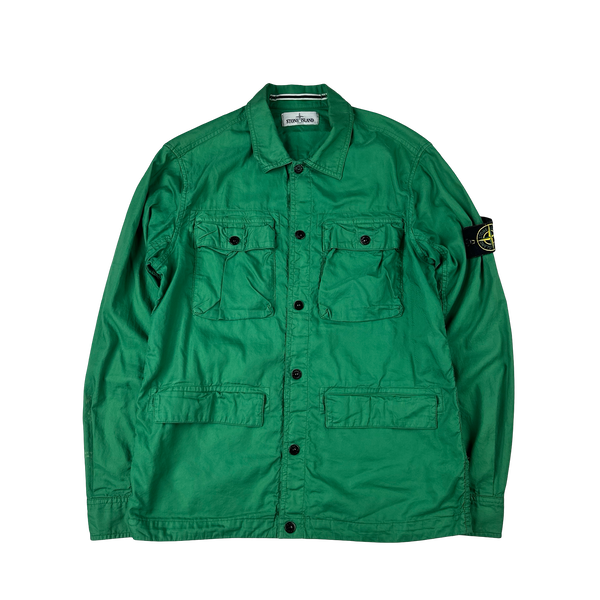 Stone Island 2013 Green Multipocket Cotton Shirt - Medium