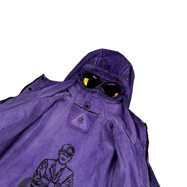 CP Company x Palace Purple Nylon La Mille Goggle Jacket - Medium