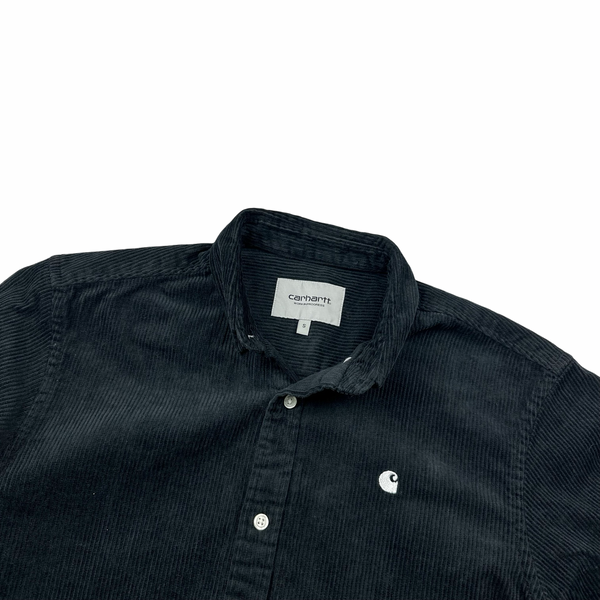 Carhartt WIP Black Corduroy Buttoned Overshirt - Small