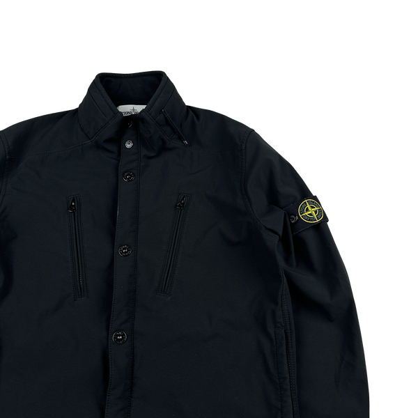Stone Island 2015 Black Fleece Lined Soft Shell - Large