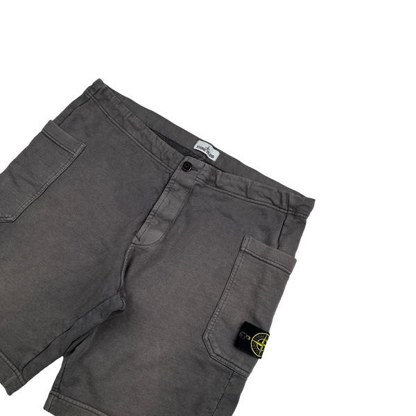 Stone Island 2015 Grey Thick Cotton Cargo Shorts - XXL