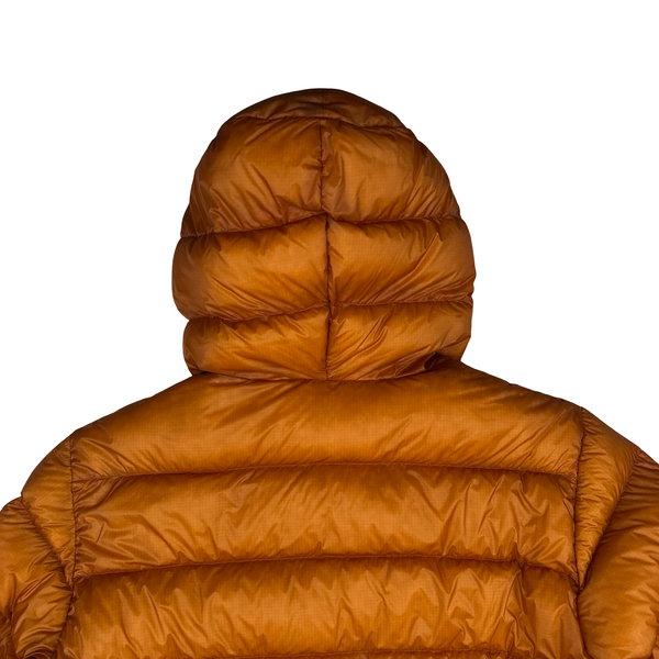 CP Company Orange DD Shell Hooded Pullover Puffer Smock - Large