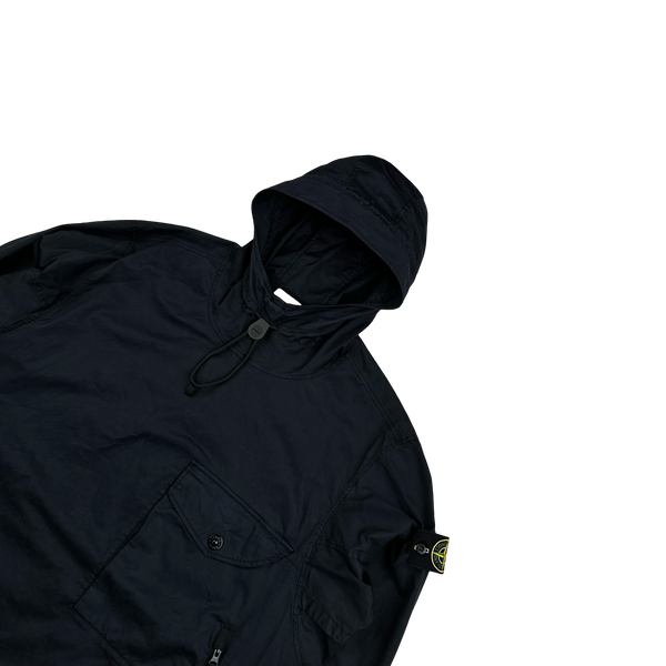 Stone Island 2022 Navy Heavyweight Cotton Smock - XL