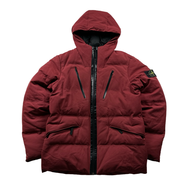 Stone Island 2015 Grey Wool Repellent Down Jacket - Medium