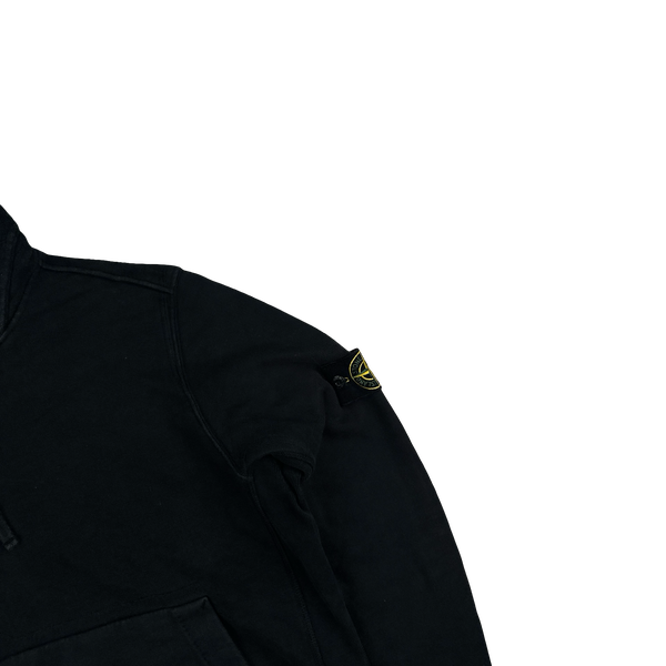 Stone Island 2016 Black Cotton Pullover Hoodie - XXL
