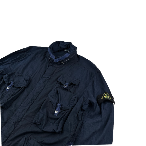 Stone Island 2009 Navy Multipocket Raso Jacket - XXL