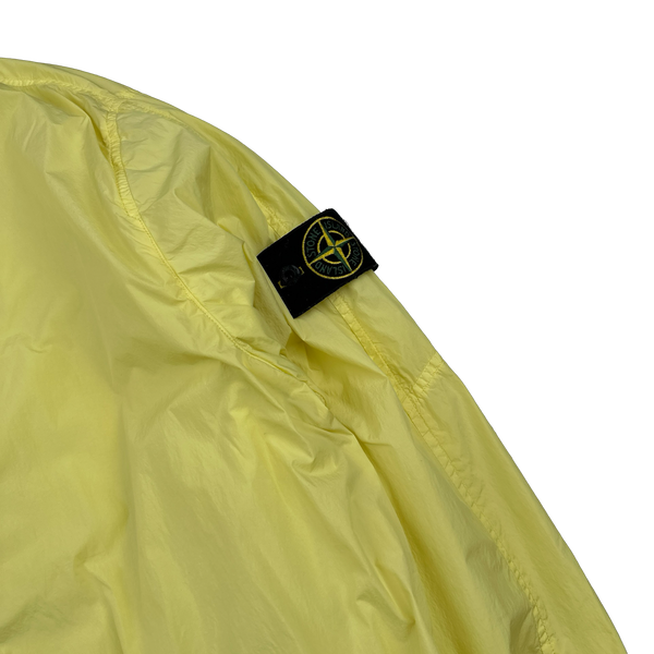 Stone Island 2019 Yellow Garment Dyed Crinkle Reps NY Jacket - 3XL