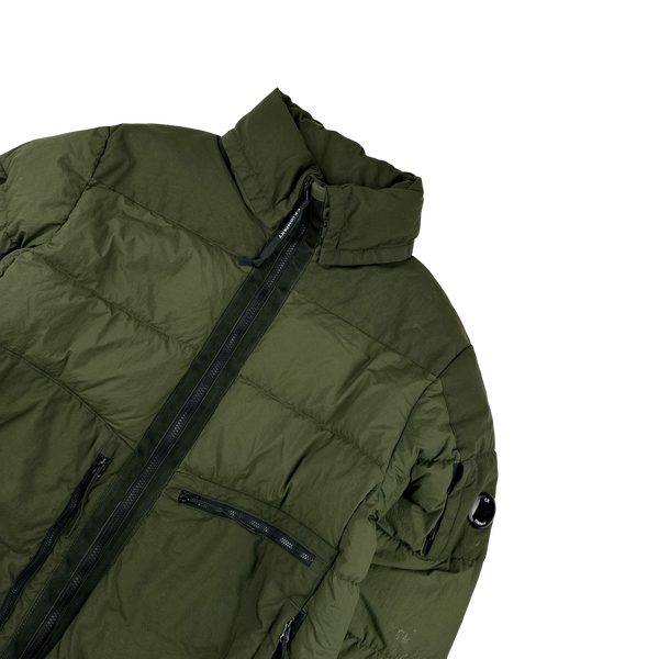 CP Company Khaki Taylon L Puffer Jacket - Large