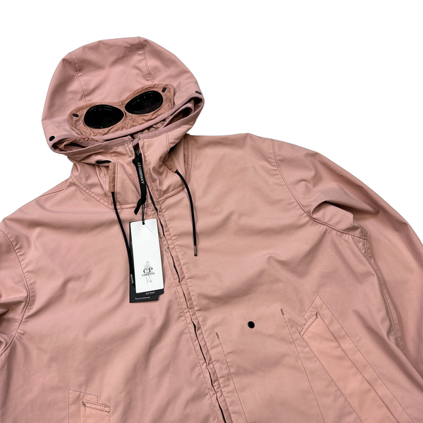 CP Company GD Shell Pink Hooded Lined SoftShell Goggle Jacket - XXL