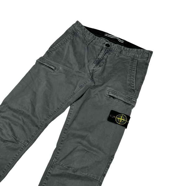 Stone Island 2019 Grey Cotton SK Cargo Trousers - 30"