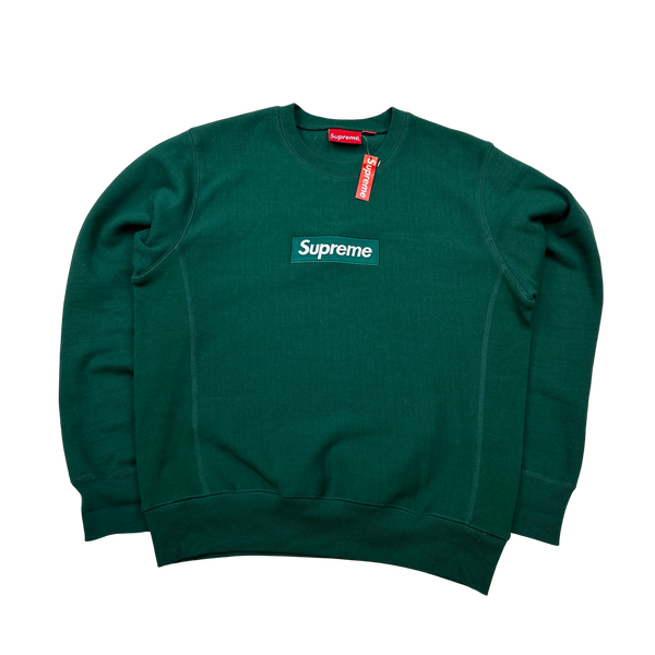 Supreme Sea Green Box Logo Crewneck Sweatshirt - Medium