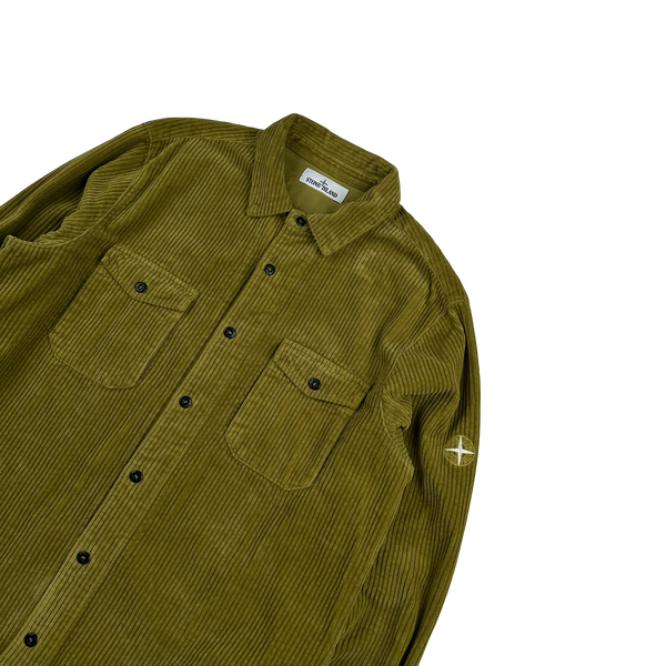 Stone Island 2021 Pistachio Corduroy Overshirt - XL