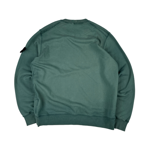 Stone Island 2021 Green Crewneck Pullover Jumper - XXL