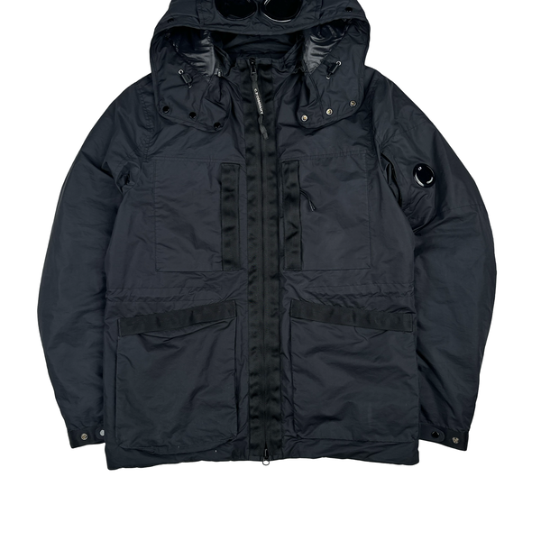 CP Company Black Micro M Goggle Jacket - Medium