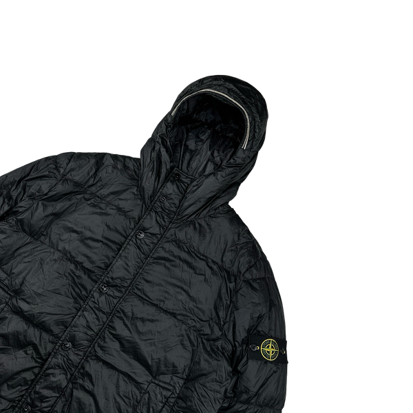 Stone Island 2013 Black Garment Dyed Puffer Jacket - 3XL
