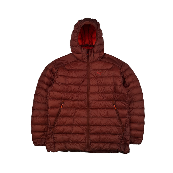 Arcteryx Red Cerium SL Down Filled Zipped Hooded Jacket - XL