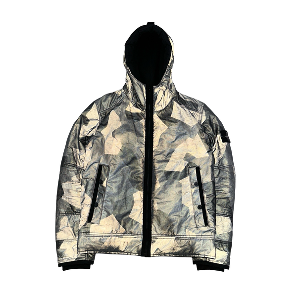 Stone Island 2012 Silver Fleece Lined 30th Anni Camo Reflective