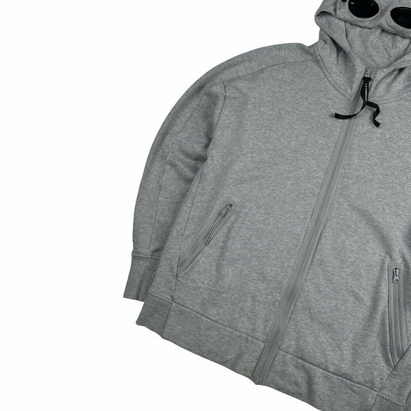 CP Company Grey Cotton Goggle Hoodie - XL