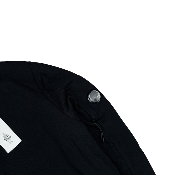 CP Company Black Cotton Lens Viewer Crewneck - Large