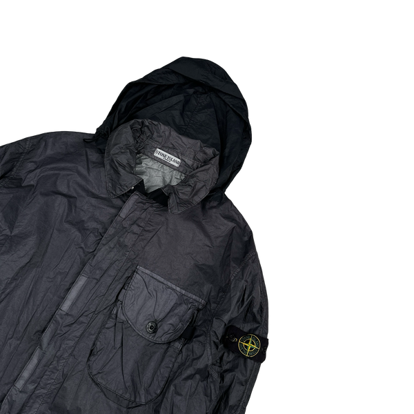 Stone Island 2004 Paul Harvey Charcoal Parachute Nylon Jacket - XL