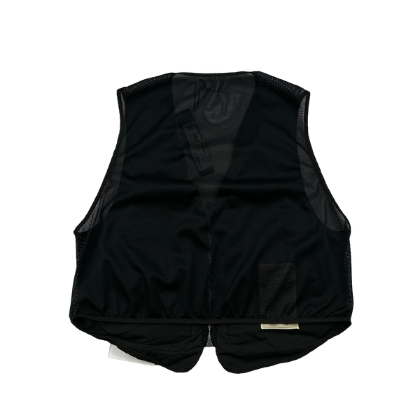Stone Island 2024 Black David Light-TC Poly Net Gilet - Large
